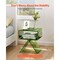 Acrylic Nightstand Side Table Green Clear Bedside Table with Shelf